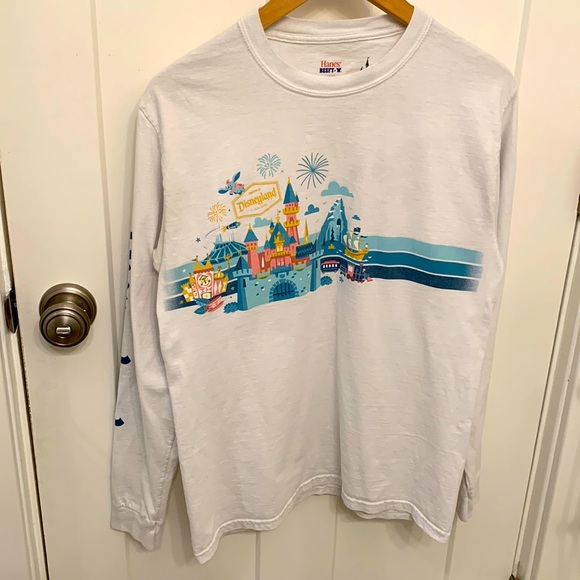 Disney Tops - Hanes Disneyland Resort Long Sleeve Shirt GUC Size M